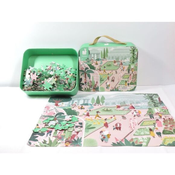 Janod 200 PC Botanical Garden Floor Puzzle Designed in France Ages 7+ Travels - Picture 5 of 5